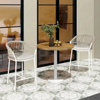 Tabourets de comptoir de terrasse Maiden 27 en corde tressée (lot de 2)