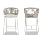 Tabourets de comptoir de terrasse Maiden 27 en corde tressée (lot de 2)