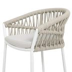 Tabourets de comptoir de terrasse Maiden 27 en corde tressée (lot de 2)