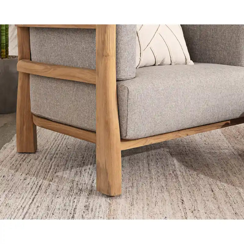Chaise d'appoint d'extérieur en teck Aston Classic Home