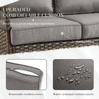 Fauteuils pivotants et coulissants pour canapé, et table basse - Marron