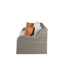 CUSchoice Ensemble de section de patio gris avec 2 oreillers - 82L X 36P X 30H