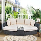 Ensemble de mobilier de jardin 6 pièces avec canapé