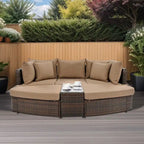 Ensemble de mobilier de jardin 6 pièces avec canapé