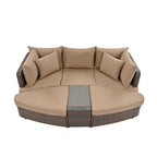 Ensemble de mobilier de jardin 6 pièces avec canapé