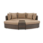 Ensemble de mobilier de jardin 6 pièces avec canapé