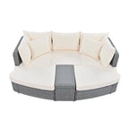 Ensemble de mobilier de jardin 6 pièces avec canapé