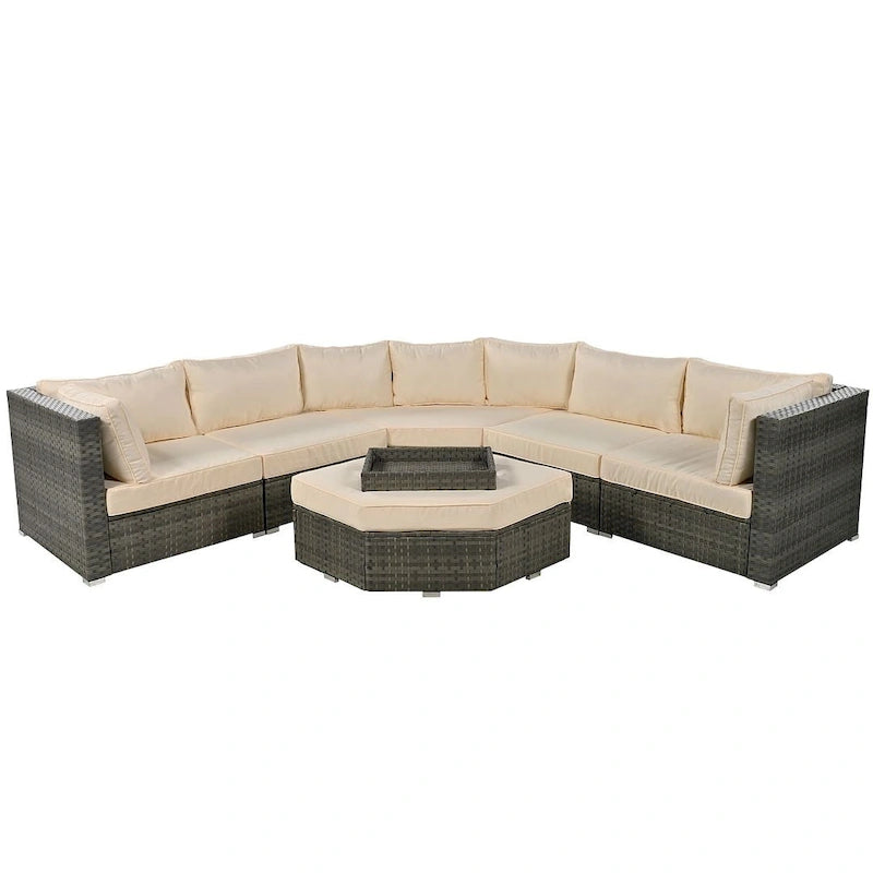 Ensemble de mobilier de jardin 6 pièces pour 6 personnes