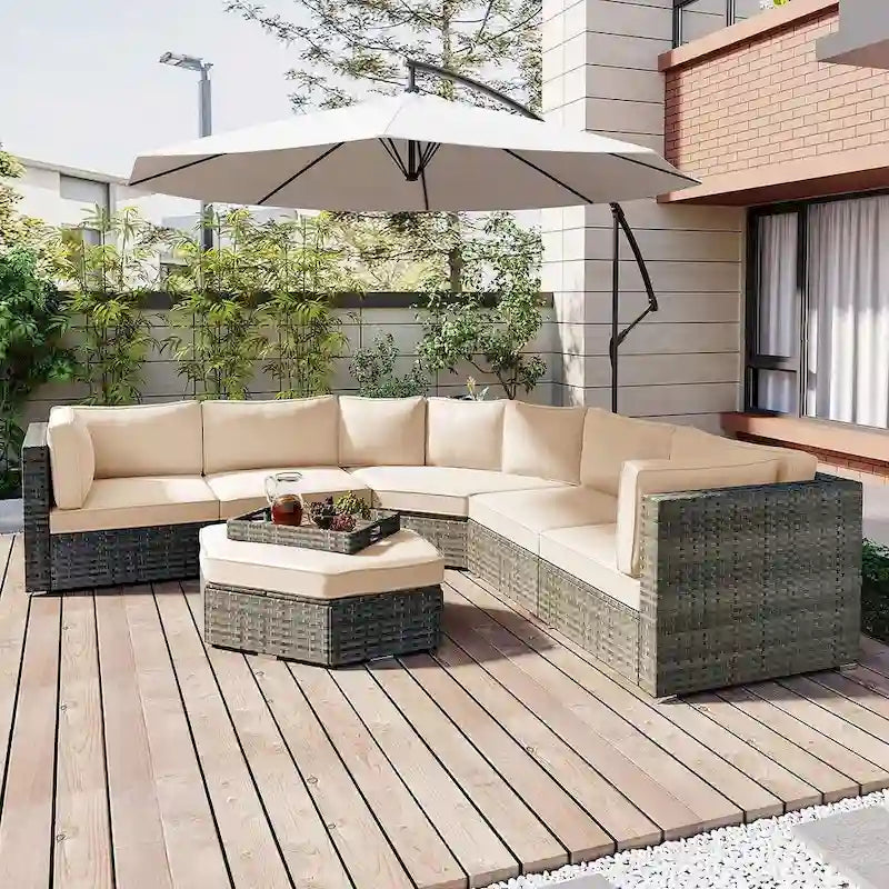 Ensemble de mobilier de jardin 6 pièces pour 6 personnes