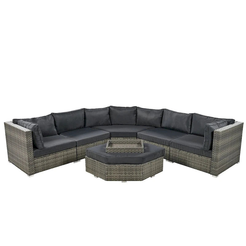 Ensemble de mobilier de jardin 6 pièces pour 6 personnes