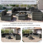 Ensemble de mobilier de jardin 6 pièces pour 6 personnes