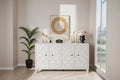 Accent Cabinet 4 Door Wooden Cabinet Sideboard Buffet Server Cabinet