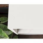 Bibliothèque de rangement 6 cubes Charter Oak/blanc avec base en métal