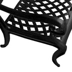 Ensemble de salle à manger rond Rose Outdoor Lattice 48 pouces en bronze avec quatre chaises - N/A