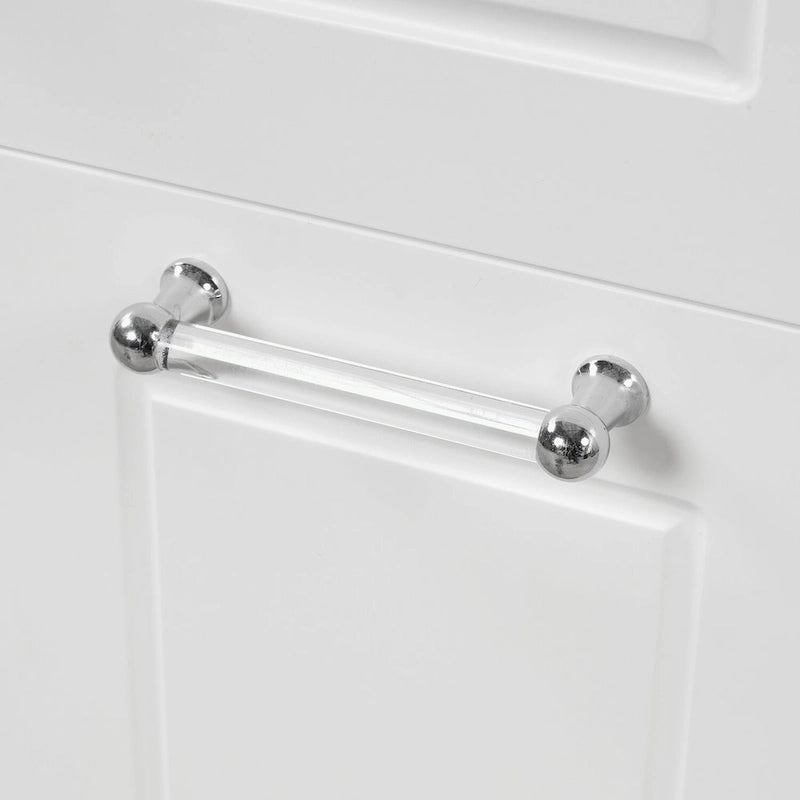 Meuble-lavabo gris/blanc avec lavabo en céramique, 2 tiroirs et une porte