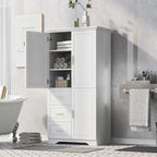 Meuble de rangement haut en MDF blanc/noir/gris avec 3 tiroirs et portes