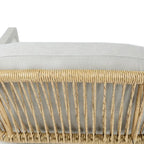 Ensemble de salle à manger d'extérieur 7 pièces Hares Farmhouse en bois d'acacia avec coussins par Christopher Knight Home