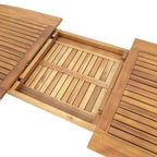 Ensemble de salle à manger d'extérieur 7 pièces Hares Farmhouse en bois d'acacia avec coussins par Christopher Knight Home