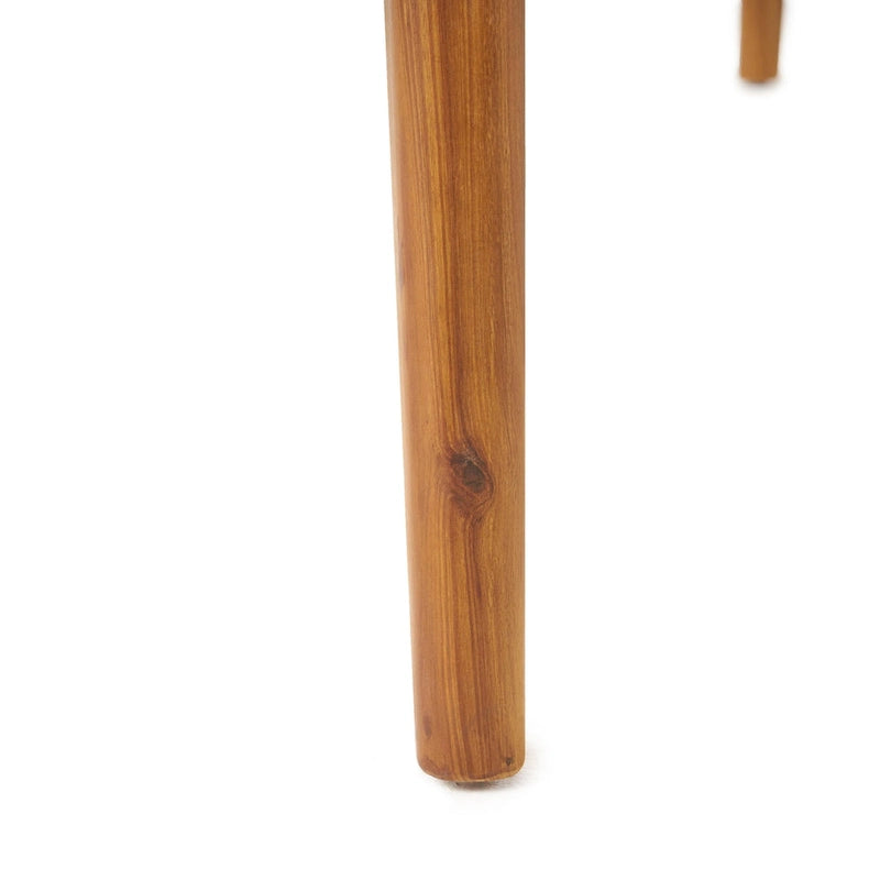 Ensemble de salle à manger d'extérieur 7 pièces Hares Farmhouse en bois d'acacia avec coussins par Christopher Knight Home