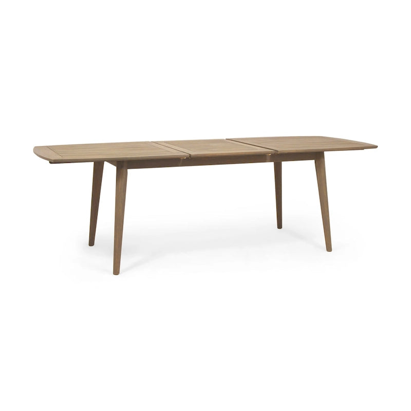 Ensemble de salle à manger d'extérieur 7 pièces Hares Farmhouse en bois d'acacia avec coussins par Christopher Knight Home