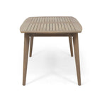 Ensemble de salle à manger d'extérieur 7 pièces Hares Farmhouse en bois d'acacia avec coussins par Christopher Knight Home