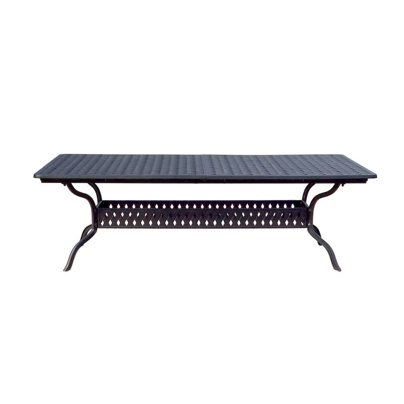 Ensemble de salle à manger d'extérieur Nassau 11 pièces avec table à rallonge rectangulaire 42 x 92 / 42 x 120