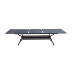 Ensemble de salle à manger d'extérieur Nassau 11 pièces avec table à rallonge rectangulaire 42 x 92 / 42 x 120