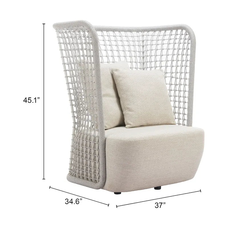 Fauteuil d'appoint Hudu beige
