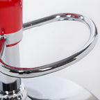 Tabouret de bar pivotant en plastique chromé réglable en hauteur