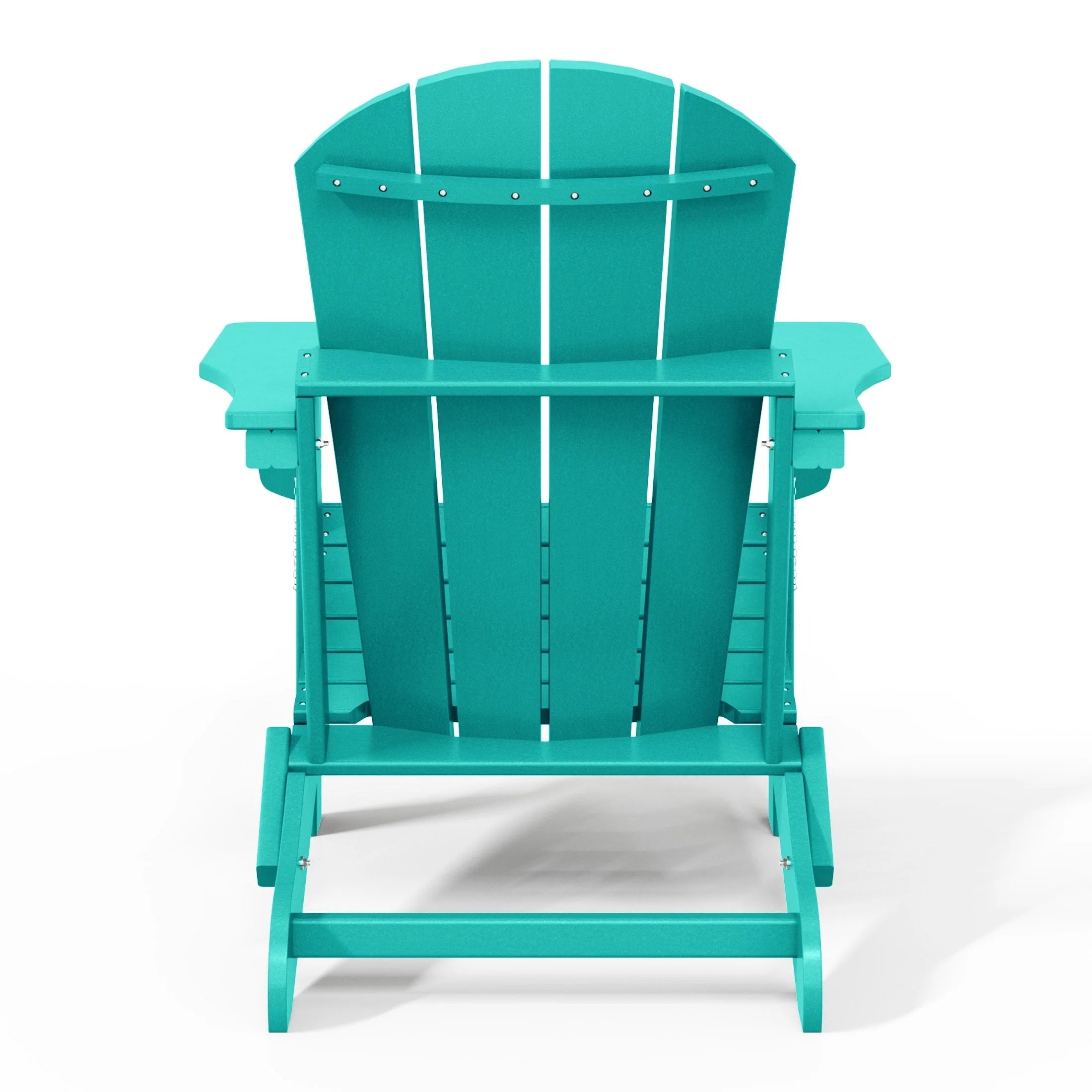 Chaise Adirondack pliante d'extérieur tout temps Polytrends Laguna résistante à la décoloration pour patio