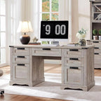 Bureau de direction de ferme de 60 po, Bureau d'ordinateur de maison en bois