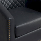 Fauteuil à barillet pivotant en cuir PU touffeté KINWELL 29
