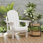 Chaise Adirondack pliante d'extérieur avec porte-gobelet
