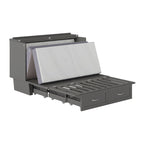 Lit escamotable coffre Chelsea Queen avec matelas