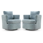 Fauteuils pivotants modernes Chenille pour salon