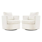 Fauteuils pivotants modernes Chenille pour salon