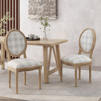 Chaises de salle à manger en tissu de style campagnard français - NH419413