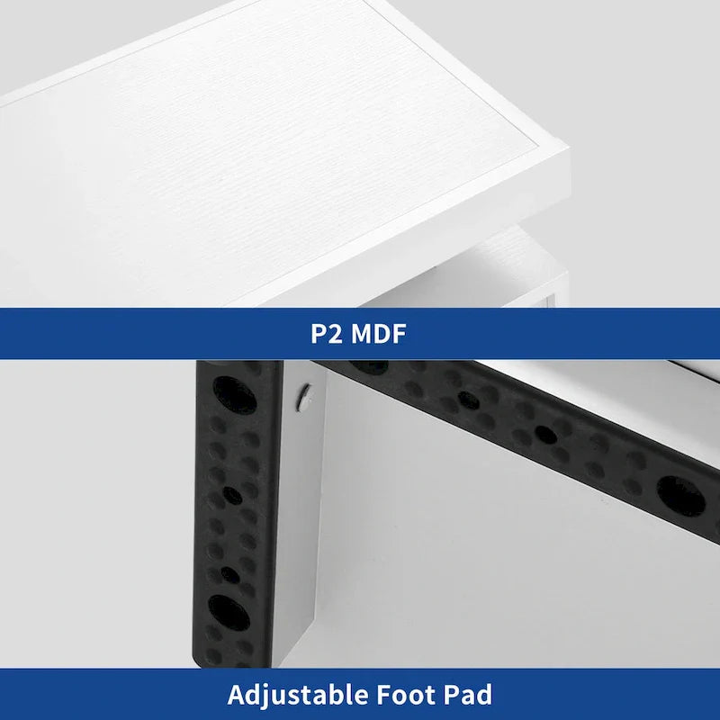 Meuble TV moderne Moasis pour TV 43-65 - Meuble TV console multimédia avec lumières LED