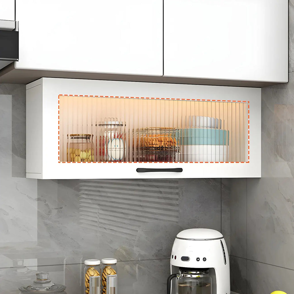Vaisseliers muraux en bois blanc pour la cuisine