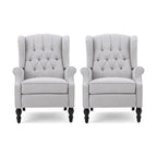 Fauteuils inclinables en tissu touffeté Walter (lot de 2) par Christopher Knight Home