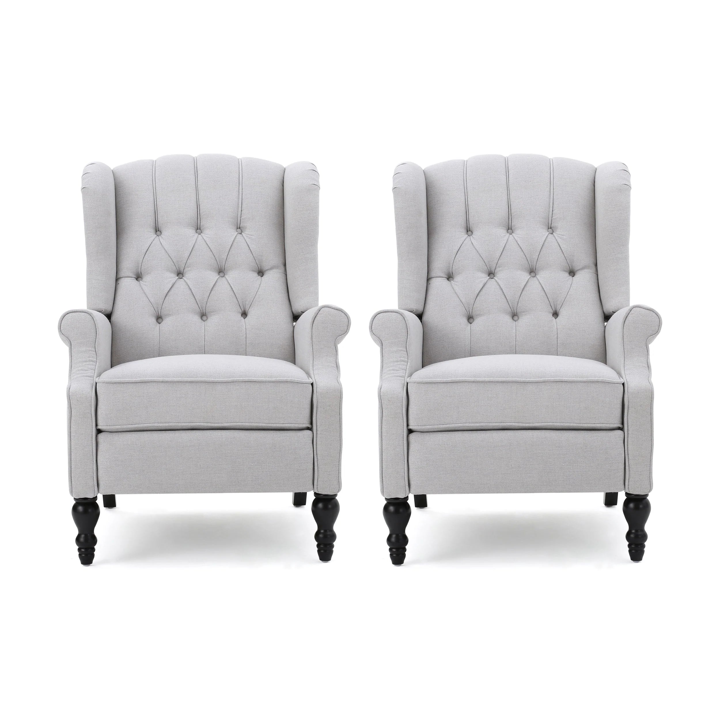 Fauteuils inclinables en tissu touffeté Walter (lot de 2) par Christopher Knight Home