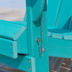 Chaise Adirondack pliante d'extérieur avec porte-gobelet