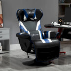 Chaise de jeu vidéo Vinsetto Racing avec dossier inclinable et repose-pieds, appuie-tête et porte-gobelet
