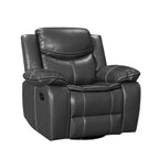 Fauteuil inclinable massant et chauffant en cuir, assise large et durable